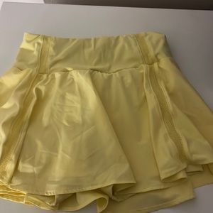 Yellow Athletic Skirt